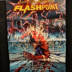 2011 San Diego Comic Con Flashpoint Geoff Johns Andy Kubert Poster